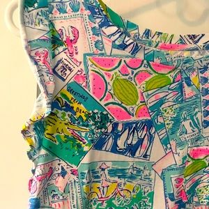Lilly Pulitzer small ruffle sleeve cotton dress